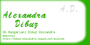 alexandra dibuz business card